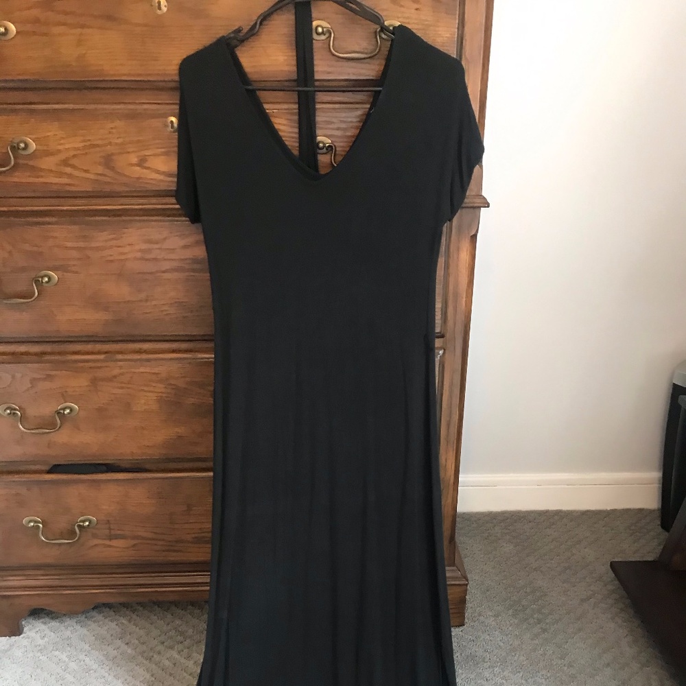 Black maxi dress